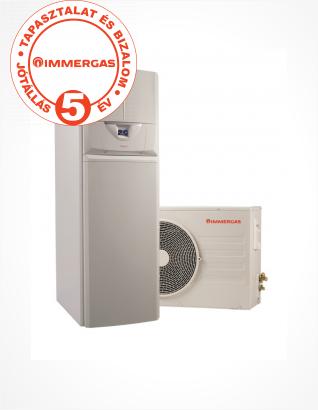 Immergas Magis Hercules Pro 4 Álló split levegő-víz hőszivattyú beépített 235L-es rozsdamentes HMV és 45L-es puffer tárolóval 3.030428